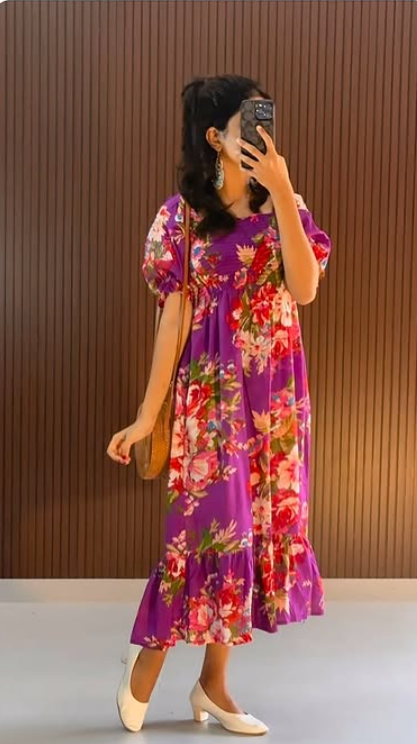 SKEW COTTON DRESS