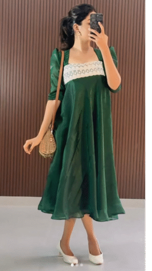 GREEN MOSS DRESS