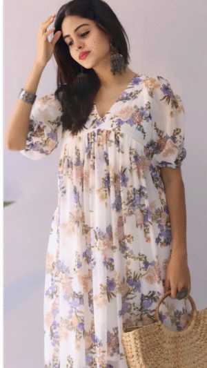 WHITE GEORGETTE