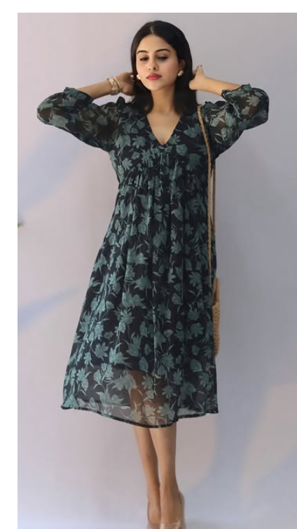 BLACK GEORGETTE