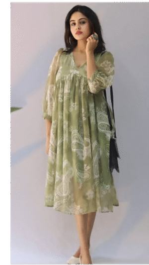 GREEN GEORGETTE