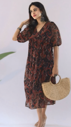 BROWN GEORGETTE